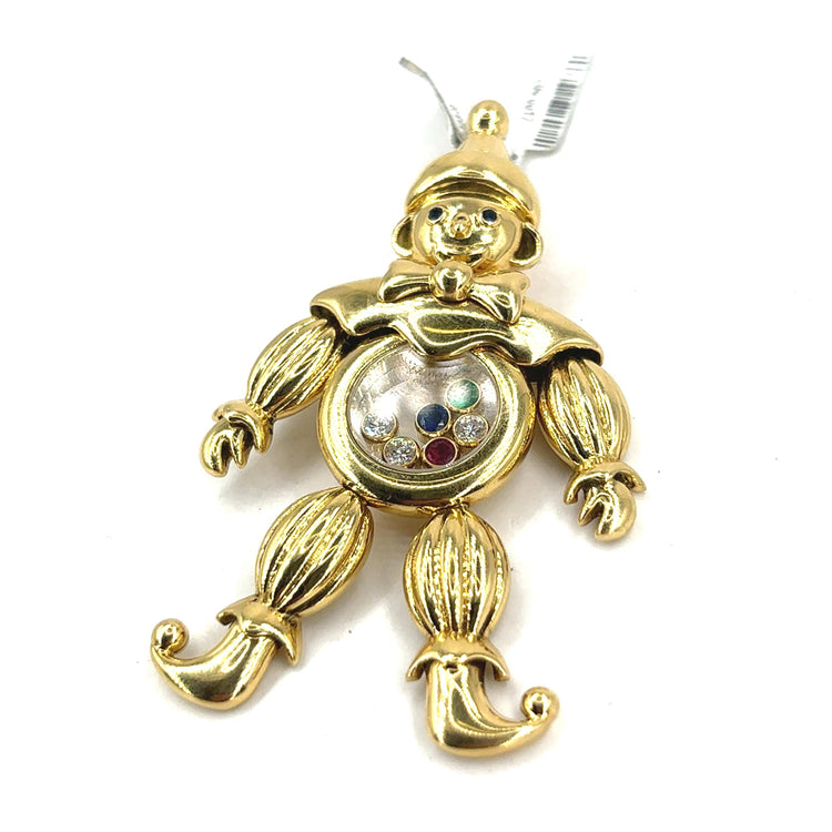 Women’s 18ct Yellow Gold Diamond Chopard Clown Pendant
