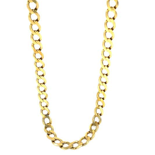 Men’s 9ct Yellow Gold Curb Chain - 24” 36.2g