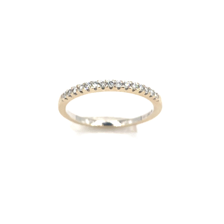 Women’s 9ct White Gold Diamond Half Eternity Diamond Band-0.20ct