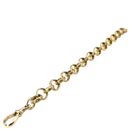 9CT Belcher Bracelet in Yellow Gold 27.4g - Hyman’s Jewellers