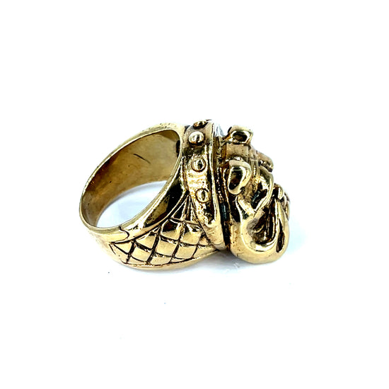 9ct Bulldog Ring 54.2g - Hyman’s Jewellers
