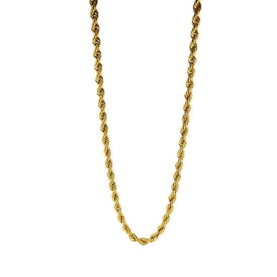 9CT Classic Rope Chain Necklace in Yellow Gold - Hyman’s Jewellers
