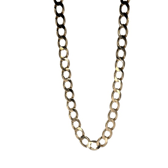 9CT Classic Rose Gold Cuban Link Chain 20.9g - Hyman’s Jewellers
