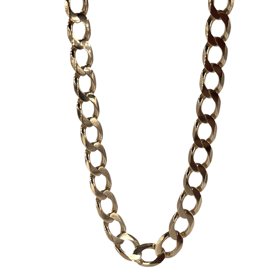 9CT Classic Rose Gold Cuban Link Chain 20.9g - Hyman’s Jewellers