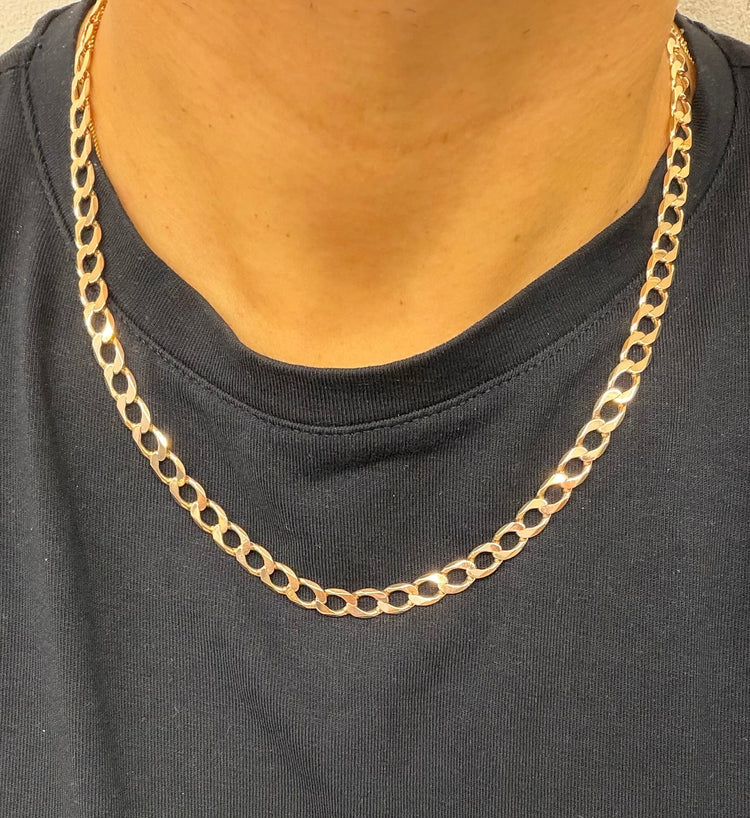 9CT Classic Rose Gold Cuban Link Chain 20.9g - Hyman’s Jewellers