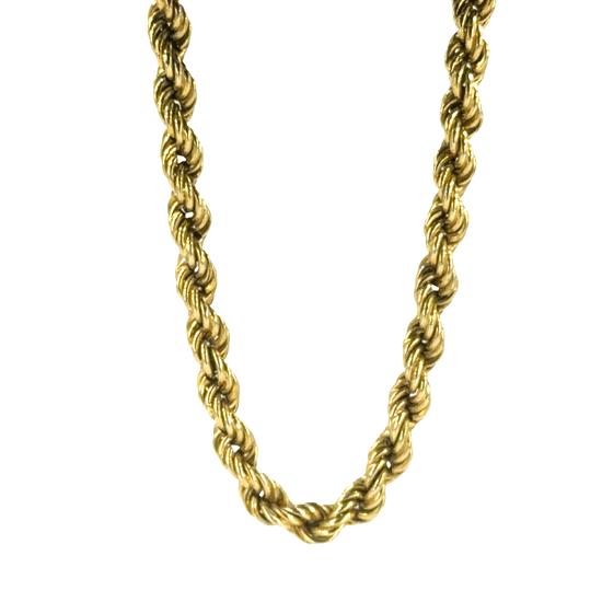 9CT Classic Yellow Gold Rope Chain Necklace - Hyman’s Jewellers