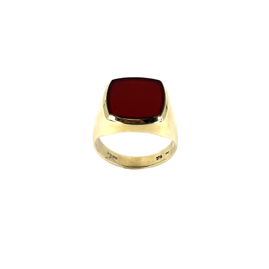 9ct Cornelian Signet Ring - Hyman’s Jewellers