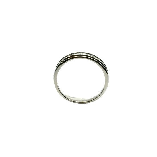 9CT White Gold Diamond Band Ring 2.5g - Hyman’s Jewellers