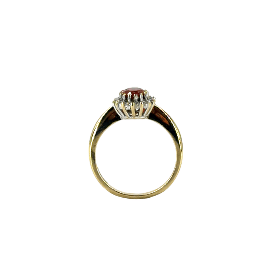 9CT Yelllw Gold Orange Stone Ring 3g - Hyman’s Jewellers