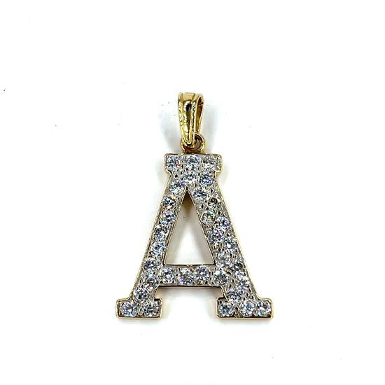 9ct Yellow Gold "A" CZ pendant - Hyman’s Jewellers