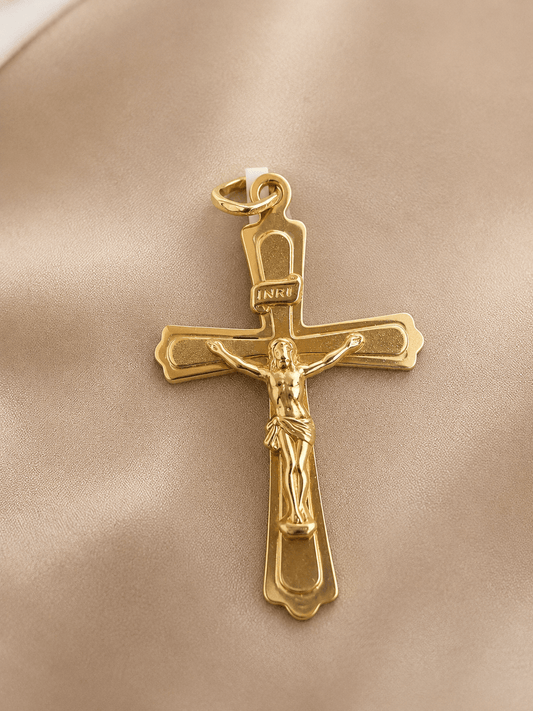 9ct Yellow Gold Crucifix Pendant - Hyman’s Jewellers