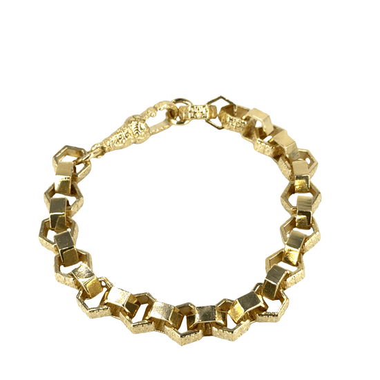 9CT Yellow Gold Cuban Link Bracelet - Hyman’s Jewellers