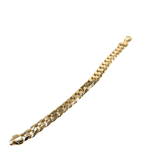 9CT Yellow Gold Curb Bracelet 22.7g - Hyman’s Jewellers