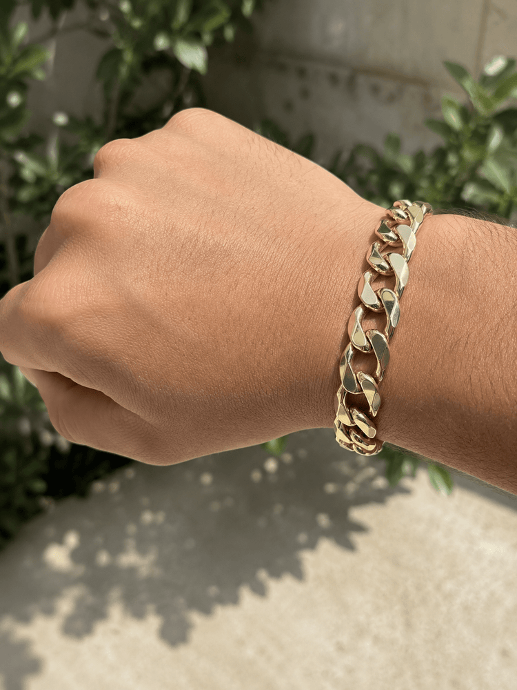 9ct Yellow Gold Curb Chain Bracelet - Hyman’s Jewellers