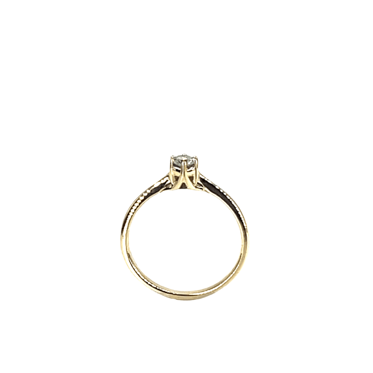9CT Yellow Gold Diamond Solitaire Ring 2.1g - Hyman’s Jewellers