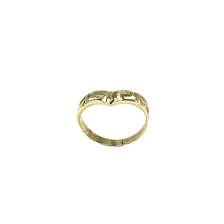 9ct Yellow Gold Geometric Cutout Band Ring - Hyman’s Jewellers