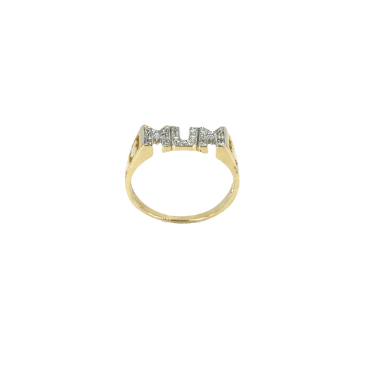 9CT Yellow Gold "MUM" Ring - Hyman’s Jewellers