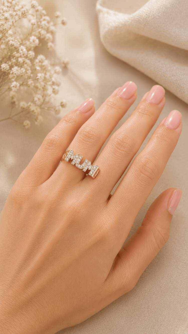 9CT Yellow Gold "MUM" Ring - Hyman’s Jewellers
