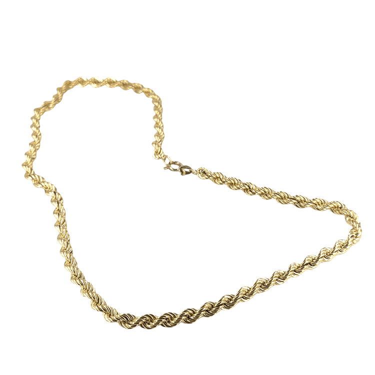 9CT Yellow Gold Rope Chain Necklace - Hyman’s Jewellers