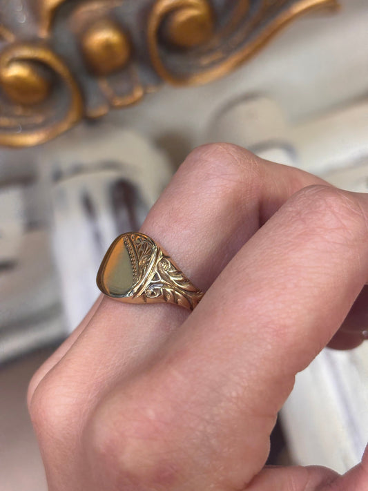 9ct Yellow Gold Signet Ring - 7.3G - Hyman’s Jewellers