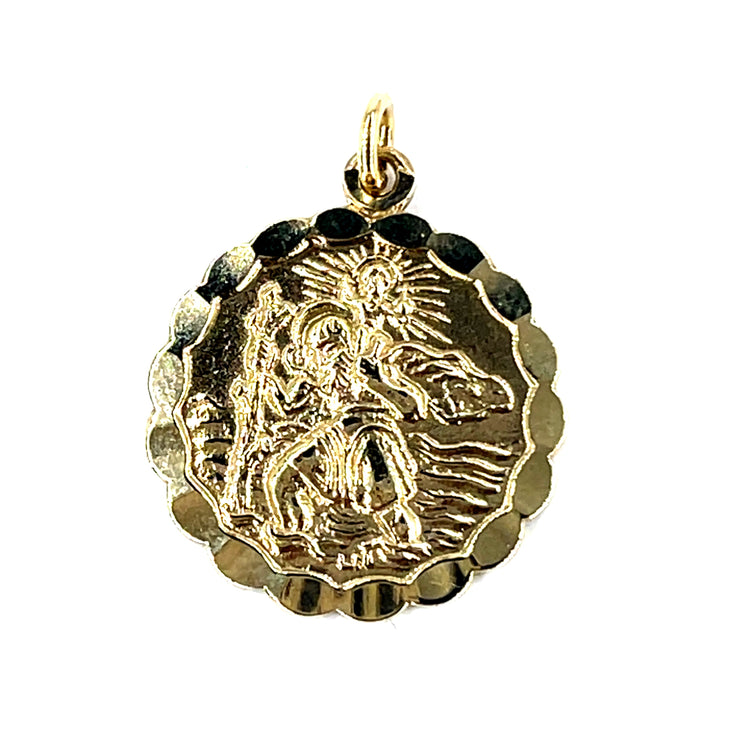9ct Yellow Gold St Christopher Pendant - Hyman’s Jewellers
