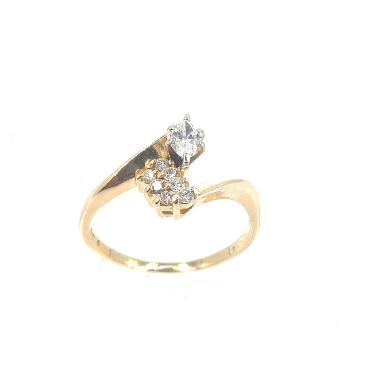 Women’s 14ct Yellow Gold Diamond Ring-0.40ct