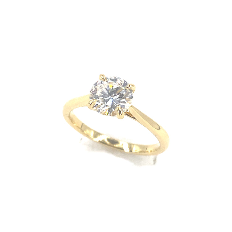 Women’s 18ct Yellow Gold Solitaire Natural Diamond Ring -1.04ct