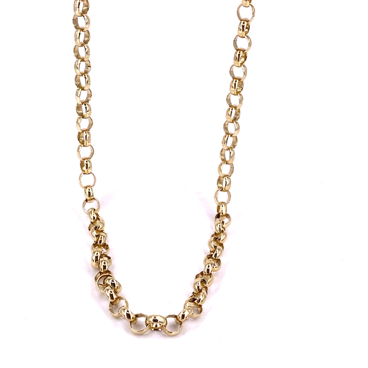 Women’s 9ct Yellow Gold Belcher Chain - 48” 26g