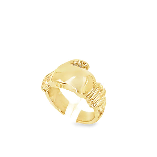 Children’s 9ct Yellow Gold Boxing Glove Ring - 7.9g NEW
