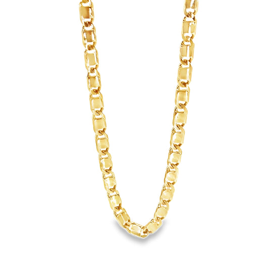 Men’s 9ct Yellow Gold Fancy Anchor Link Chain - 31.3G 22”