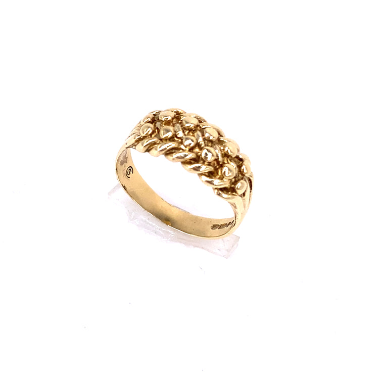 Children’s 9ct Yellow Gold Keeper Ring - 4g