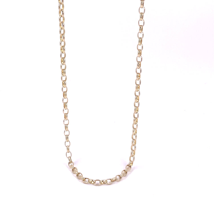 Unisex 9ct Yellow Gold Belcher Chain- 32” 13.1g