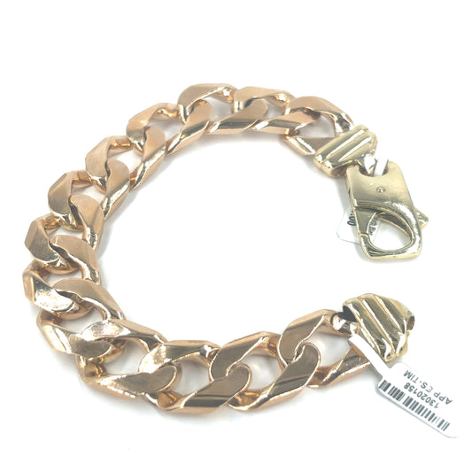Men’s 9ct Yellow Gold Curb Bracelet -78g
