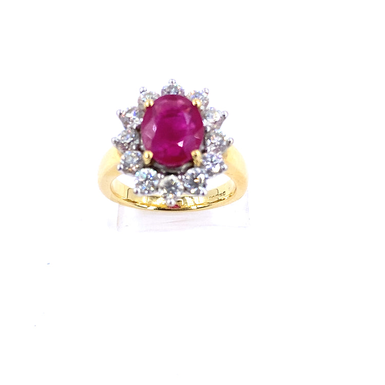 Women’s 11.1g Diamond Ruby Cocktail Ring - 1.20ct