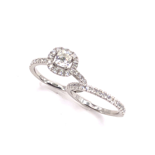 Platinum Diamond Engagement Set - 1.70ct