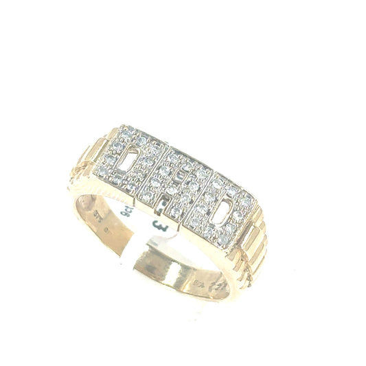 Men’s 9ct Yellow Gold Dad Ring - 5.1g
