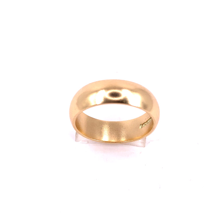 Men’s 9ct Yellow Gold Wedding band - 8.3G Resizable