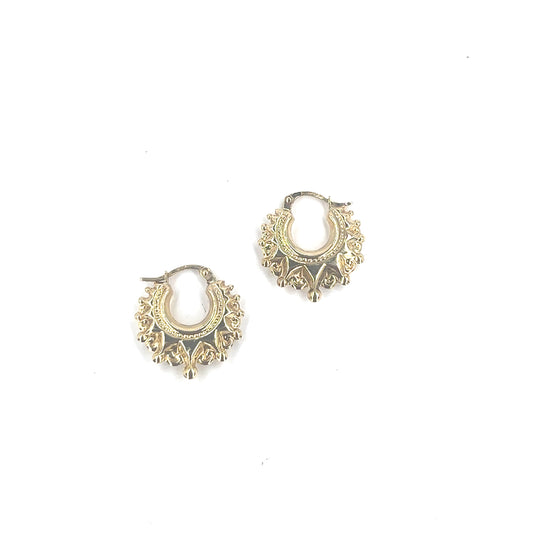 Children’s 9ct Yellow Gold Creole Hoop Earrings - 1.5g