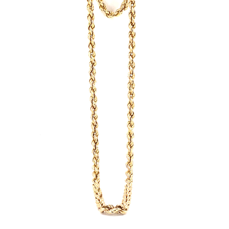 Men’s 9ct Yellow Gold Rope Chain