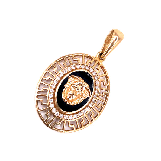 Women’s 14ct Rose Gold Medusa Head Pendant - 3G