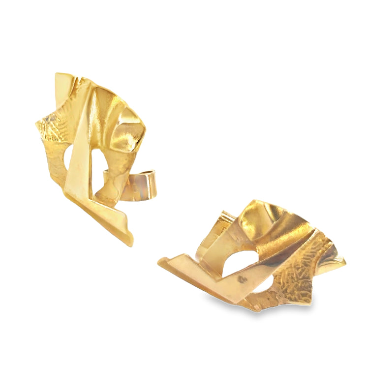 Women’s 14K Yellow Gold Lapponia Earrings - 2.3G