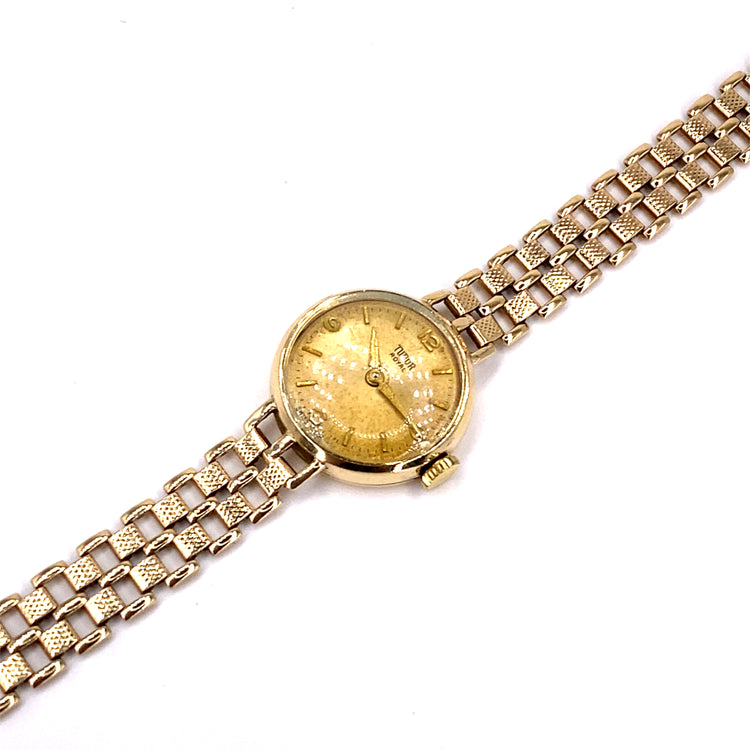 Women’s 9ct Yellow Gold Tudor Vintage Watch - 14.4g