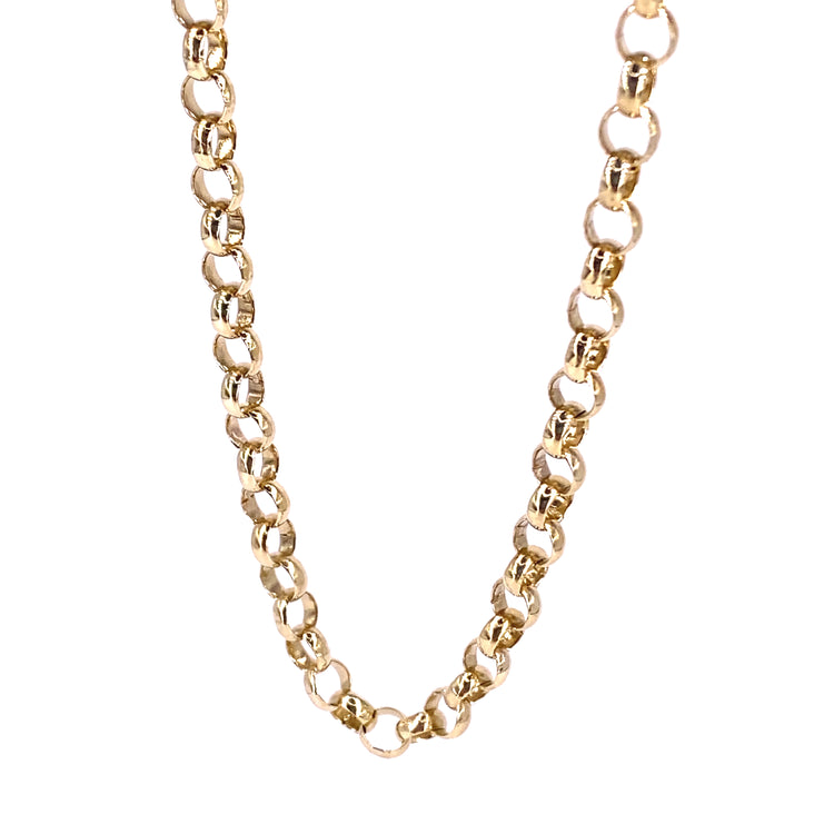 Women’s 9ct Yellow Gold Belcher Chain - 48” 26g