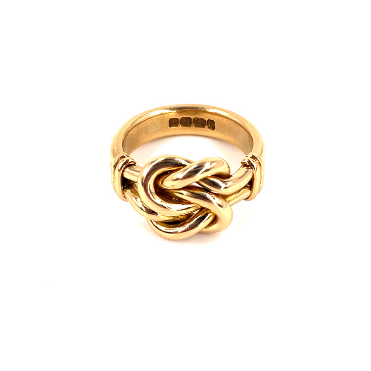 Men’s 18ct Yellow Gold Knot Ring - 16.4g