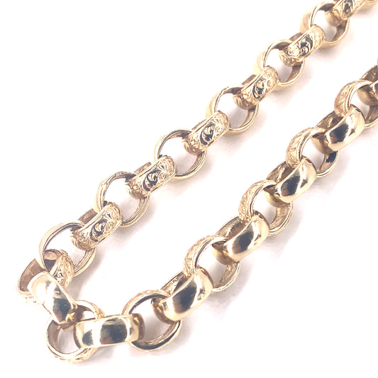 Men’s 9ct Yellow Gold XL Belcher  Chain - 83g