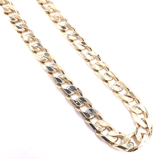 Mens 9ct Yellow Gold XL Curb Chain -156g