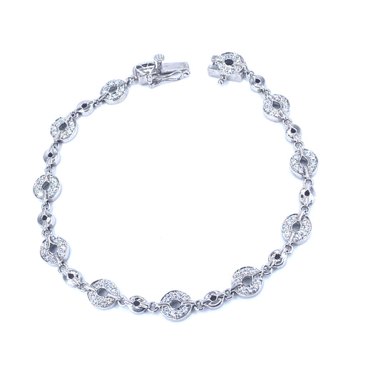 Women’s 14ct White Gold Diamond Bracelet - 0.80ct