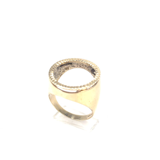 Men’s 9ct Yellow Gold Solid Half Soverign Shank - 8.1g