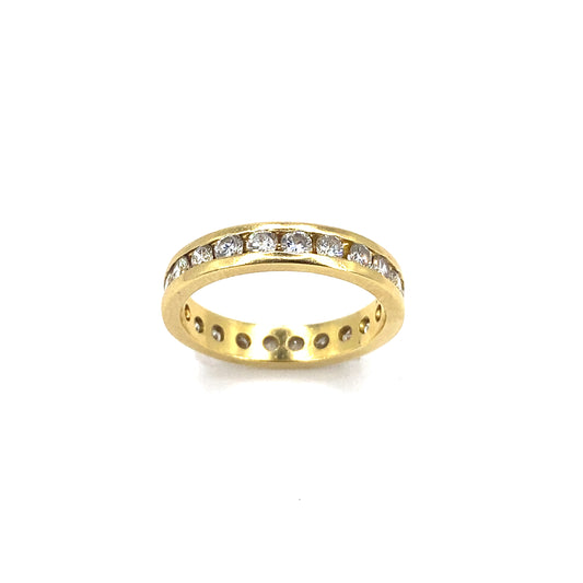 Women’s 18ct Yellow Gold Full Eternity Ring-1.00ct