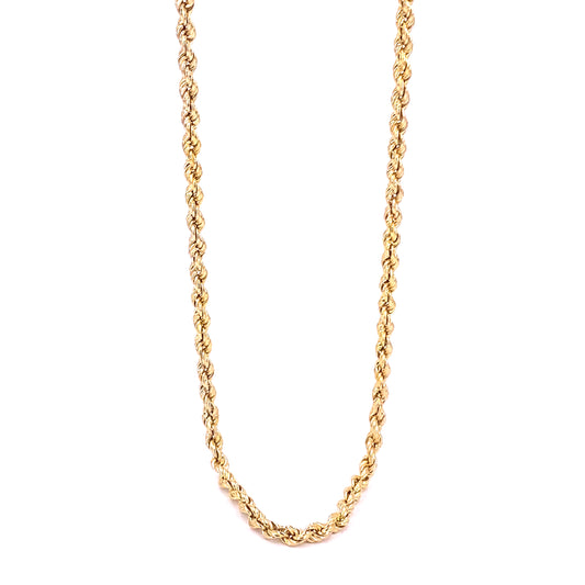 Men’s 9ct Yellow Gold Rope Chain - 24” 8g